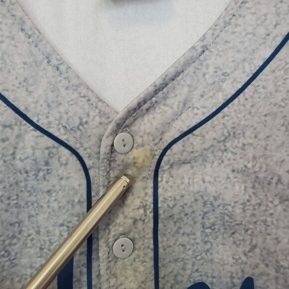 Dodgers Jersey XL Jackie Robinson #42 Gray Los Angeles LA Dodgers 75th Anniv MLB - Picture 9 of 16